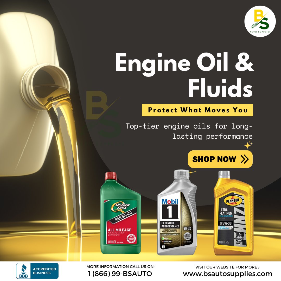 supliesbsauto's tweet image. A healthy engine runs on the right oil. 

Explore high-quality fluids at BS Auto Supplies.

#EngineCare #BSautosupplies #DriveSmooth #OilChangeTime #AutoMaintenance