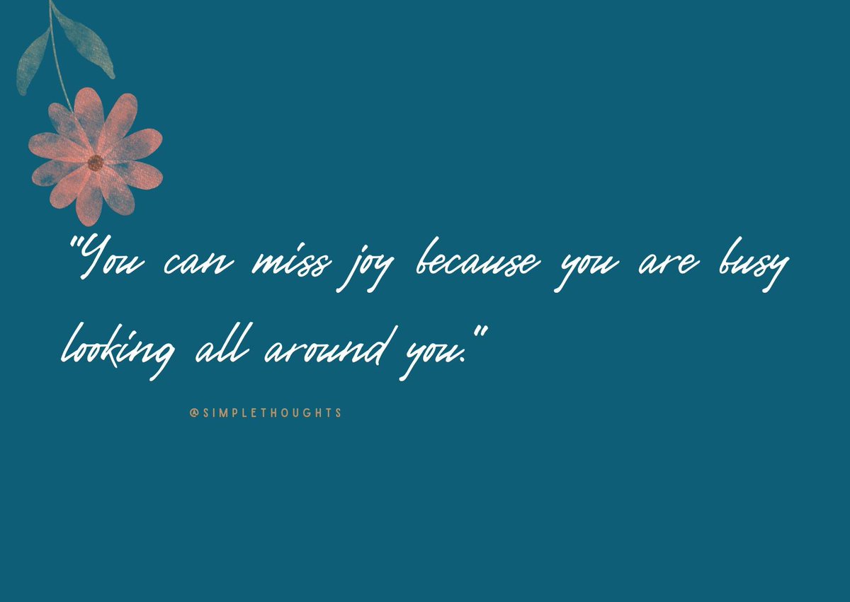 SThoughts7524's tweet image. &quot;You can miss joy because you are busy looking all around you.&quot;
Sometimes, the beauty you’re searching for is already right in front of you—quiet, simple, &amp;amp; present.
Slow down. Breathe it in.
Joy often hides in the ordinary moments we overlook. 
#SimpleReminder
#SimpleThoughts