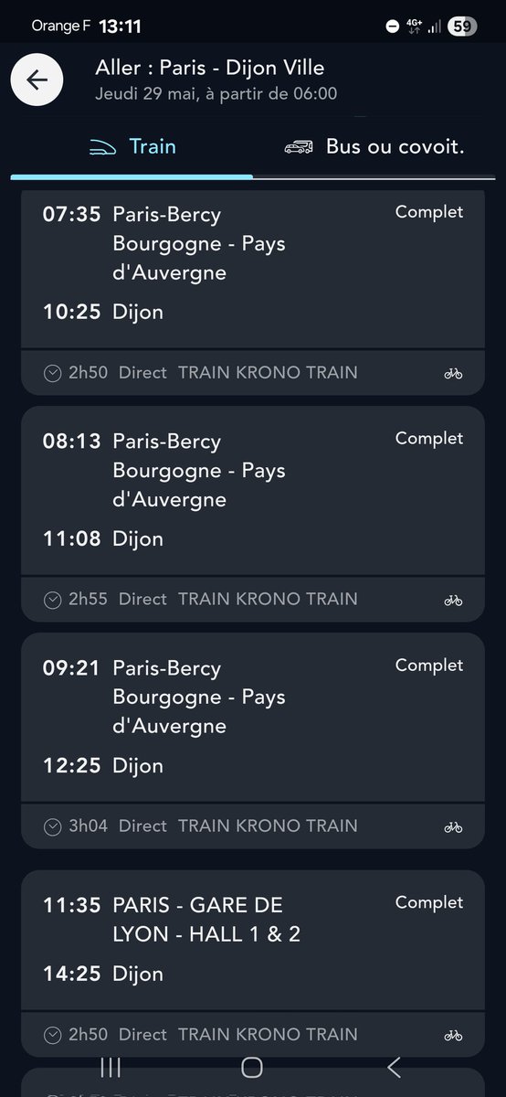 MarieDioa's tweet photo. Les fameux TRAIN KRONO TRAIN Paris-Dijon #TERBFC https://t.co/6eAlPYeCKS