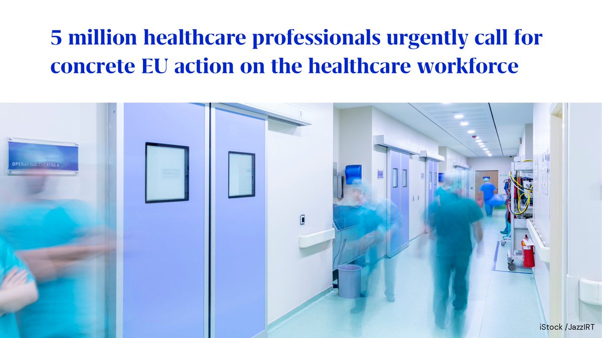 📢Organisations representing 5 million European doctors, nurses and community pharmacists call for concrete EU action on #HealthWorkforce, including:

☑️Recruitment
☑️Retention
☑️Resilience

👉Our joint statement published today with <a href="/EFNBrussels/">EFN</a> &amp; <a href="/PGEU/">PGEU</a>: cpme.eu/news/5-million…