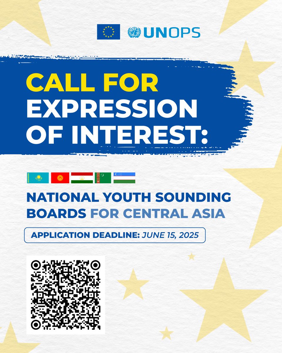 📢 Want to be heard?
Join the Youth Sounding Board, an EU initiative for young changemakers in Central Asia.
Gain experience, drive change, connect with peers.

📍 IG live Q&amp;A soon on @euinkyrgyzstan
🔗 Apply by June 15: bit.ly/4myNHcl

#EU4CentralAsia