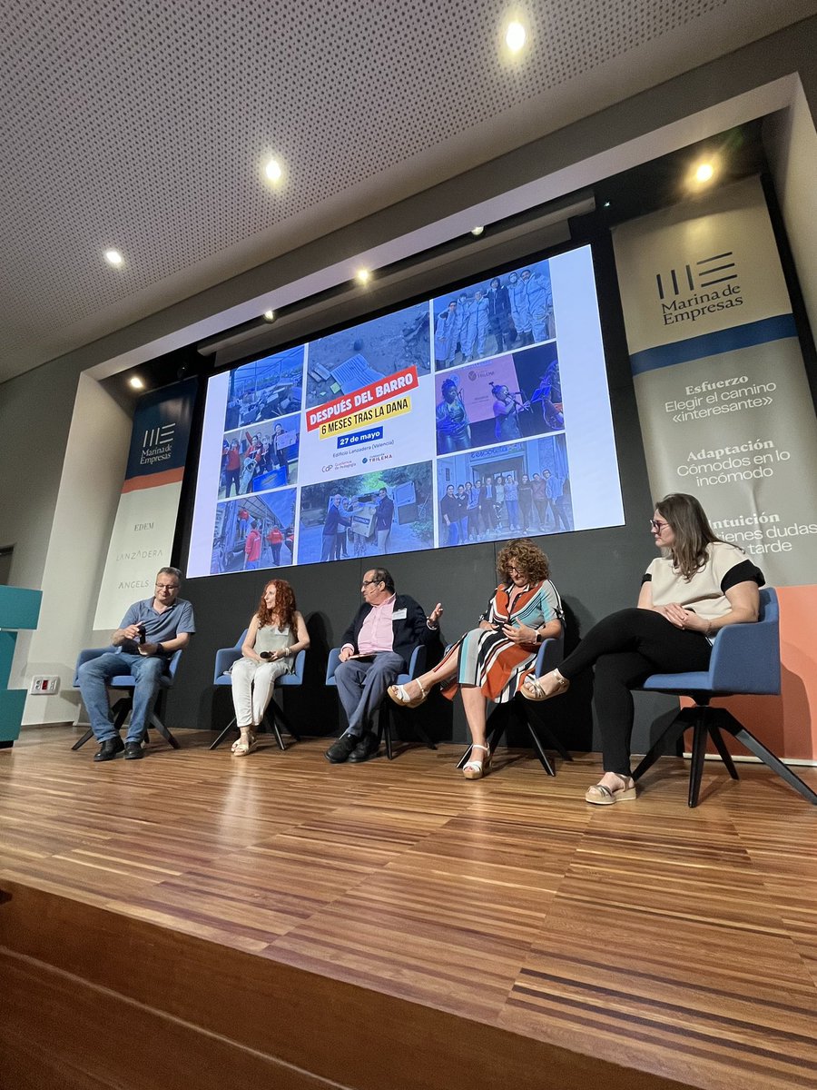 Fundación Trilema (@trilemaedu) on Twitter photo J. Antonio Bas, IES Salvador Gadea #Aldaya; Pilar Villanueva, E. Infantil Sambori #LaTorre; Verónica Camarasa, CEIP Ribalta #Algemesi; e Iris Paradís del FP Folgado #Poblatsdelsud participan en mesa redonda junto a <a href="/juancarcubeiro/">Juan Carlos Cubeiro</a> y cuentan cómo fue la tragedia #Despuesdelbarro J. Antonio Bas, IES Salvador Gadea #Aldaya; Pilar Villanueva, E. Infantil Sambori #LaTorre; Verónica Camarasa, CEIP Ribalta #Algemesi; e Iris Paradís del FP Folgado #Poblatsdelsud participan en mesa redonda junto a <a href="/juancarcubeiro/">Juan Carlos Cubeiro</a> y cuentan cómo fue la tragedia #Despuesdelbarro
