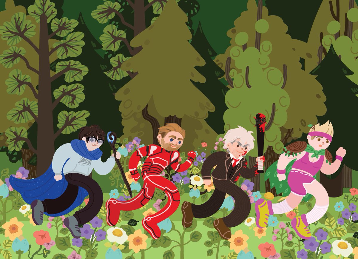 I started making this while watching the final Isekai D&amp;D stream, and I'm glad I finished in time for mcm! I'm already missing these characters 

#IsekaiDnD
<a href="/danielrustage/">RUSTAGE</a> <a href="/shwabadi/">Shwabadi</a> <a href="/Tekking101/">Matt Crawford</a> <a href="/BriggsADA_/">Briggs</a>