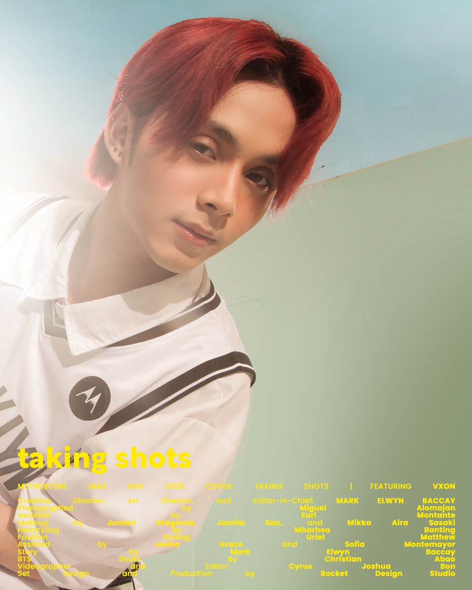 #MetrosceneShootsWithVXON

Metroscene Mag May 2025 COVER: Taking Shots
Featuring Monsters of P-pop, VXON

Creative Director, Art Director, and Editor-in-Chief: Mark Elwyn Baccay (<a href="/wadupels/">elwyn</a>)

Photographed by Miguel Alomajan (@migotilyomanila)
Photo Assist: Earl Montante