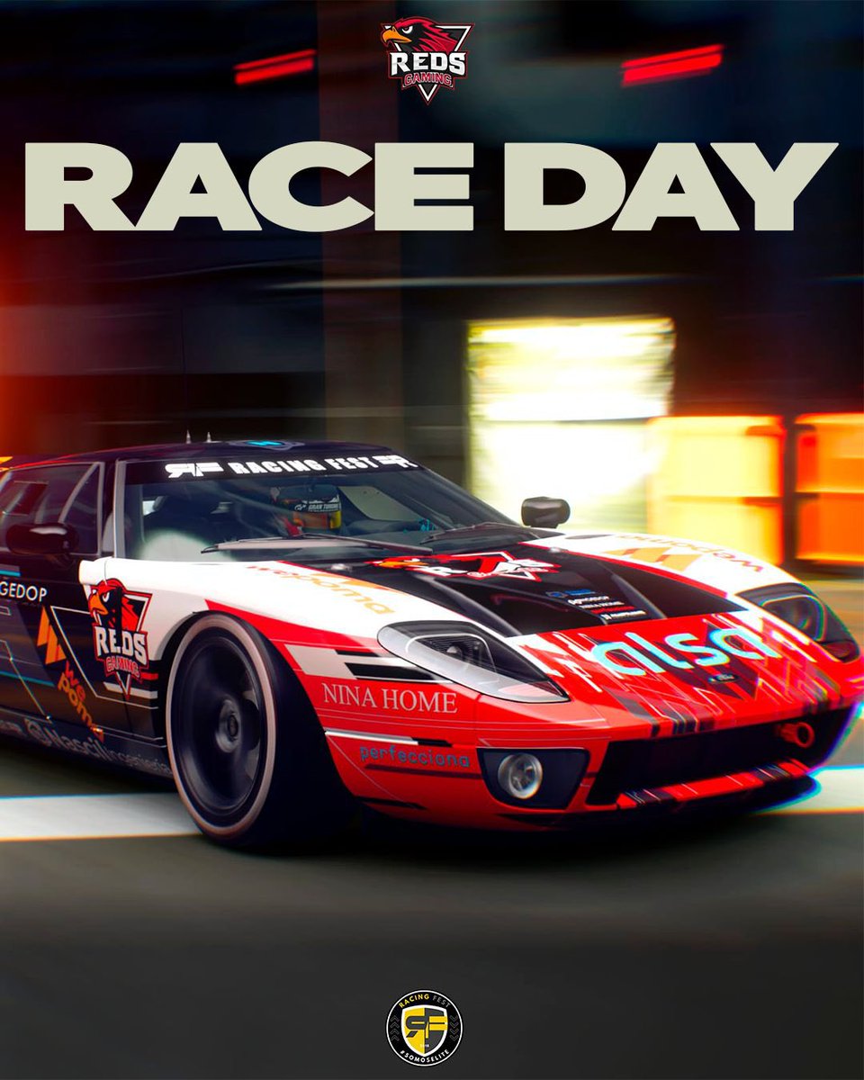 Reds Gaming E.C π΄ (@redsgaming_esp) on Twitter photo π Β‘ππΌπΎπ πΏπΌπ! π
π| Racing Fest World Tour 2 β R4
<a href="/RacingFest/">Racing Fest</a>
π₯ | 20:30H
π¦
| <a href="/tony_morenico85/">REDS_Tony_Swap</a>
π | Ford GT LM Race car Spec II
π¨ | <a href="/dj_nanu_/">βπΌπ»π_βπππ¦</a>
πΈ | <a href="/Caste_TheKid/">REDS_Caste</a>
π | Willow Springs Raceway
π₯ | twitch.tv/eliteproject
@Redsgaming_esp
#GoReds π¦
π΄
#GT7 π Β‘ππΌπΎπ πΏπΌπ! π
π| Racing Fest World Tour 2 β R4
<a href="/RacingFest/">Racing Fest</a>
π₯ | 20:30H
π¦
| <a href="/tony_morenico85/">REDS_Tony_Swap</a>
π | Ford GT LM Race car Spec II
π¨ | <a href="/dj_nanu_/">βπΌπ»π_βπππ¦</a>
πΈ | <a href="/Caste_TheKid/">REDS_Caste</a>
π | Willow Springs Raceway
π₯ | twitch.tv/eliteproject
@Redsgaming_esp
#GoReds π¦
π΄
#GT7