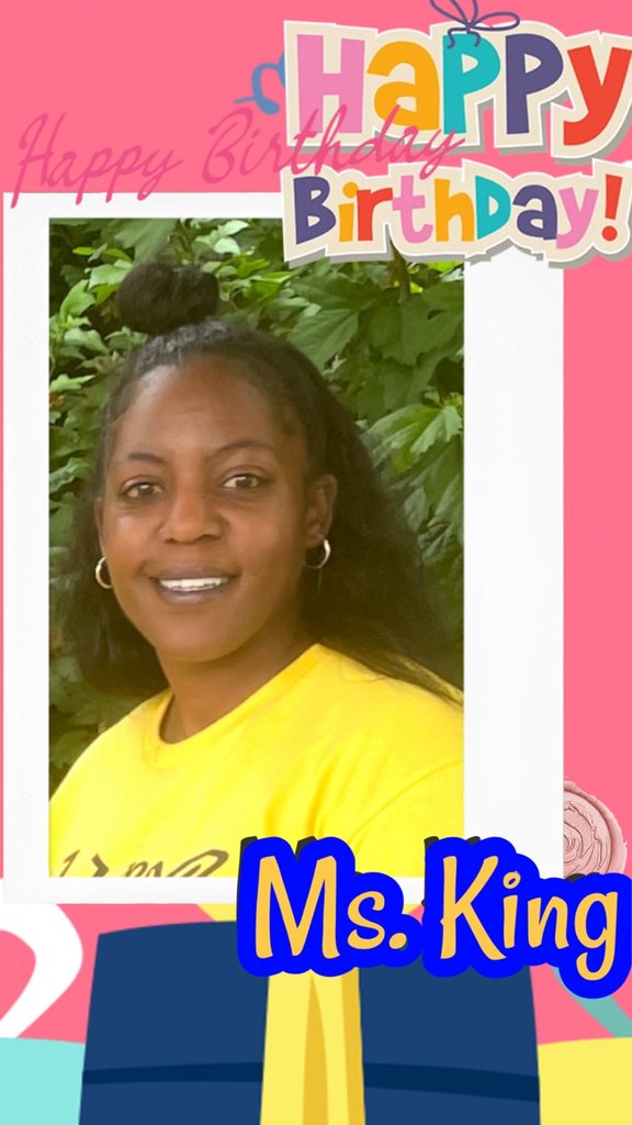 Happy Birthday to the amazing Ms. King!
A Kindergarten teacher who leads with love, teaches with purpose, and gives her all. Your patience, joy, and fierce dedication make you the King of the classroom! Wishing you a day as wonderful as you are!

Happy Birthday, Ms. King!