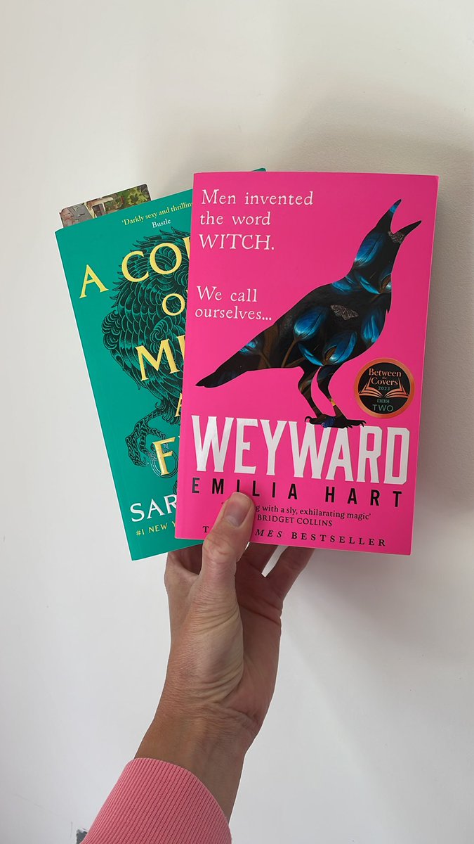 These are my current reads. #Weyward is the #BraeheadBookClub read for June, still time to read it if you fancy joining us (details on the website). 
#ACOTAR is a #buddyread I’m doing with another bookseller, we are hooked!

What are you reading?