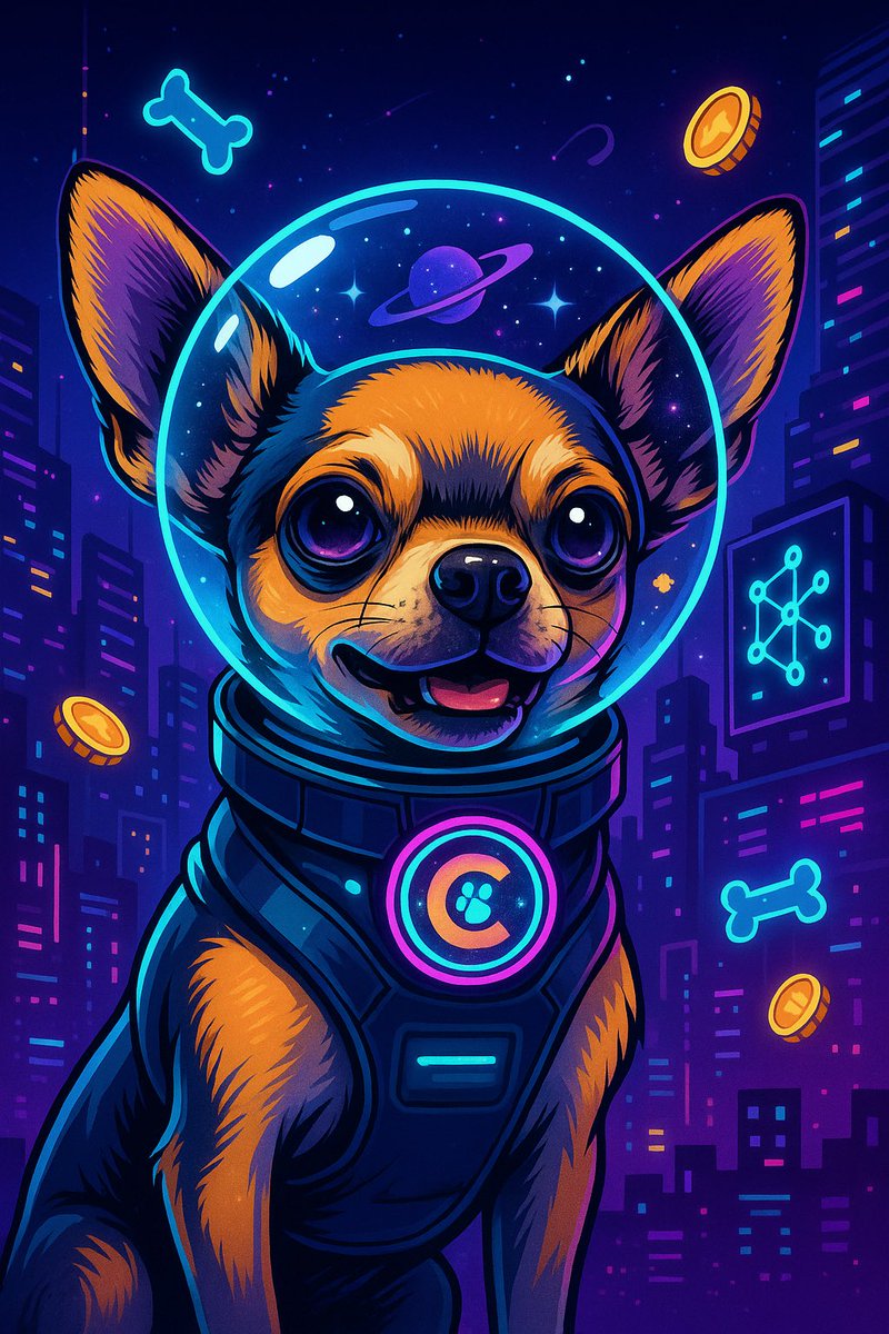 chibarksol's tweet photo. This fearless #ChiBark just ditched the helmet and joined the #Solana galaxy.
#Blockchain? #Barkchain https://t.co/YsYB6YNSTL