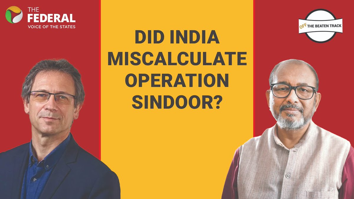 The Federal (@thefederal_news) on Twitter photo Did #OperationSindoor backfire diplomatically for #India?
French political scientist Christophe Jaffrelot (<a href="/jaffrelotc/">Jaffrelot Christophe</a>)explains.
WATCH | youtu.be/M0oFNGU_goQ
( <a href="/NilanjanUdwin/">Nilanjan Mukhopadhyay</a> )
#IndiaPakistanTensions #Ceasefire #HinduMuslim Did #OperationSindoor backfire diplomatically for #India?
French political scientist Christophe Jaffrelot (<a href="/jaffrelotc/">Jaffrelot Christophe</a>)explains.
WATCH | youtu.be/M0oFNGU_goQ
( <a href="/NilanjanUdwin/">Nilanjan Mukhopadhyay</a> )
#IndiaPakistanTensions #Ceasefire #HinduMuslim