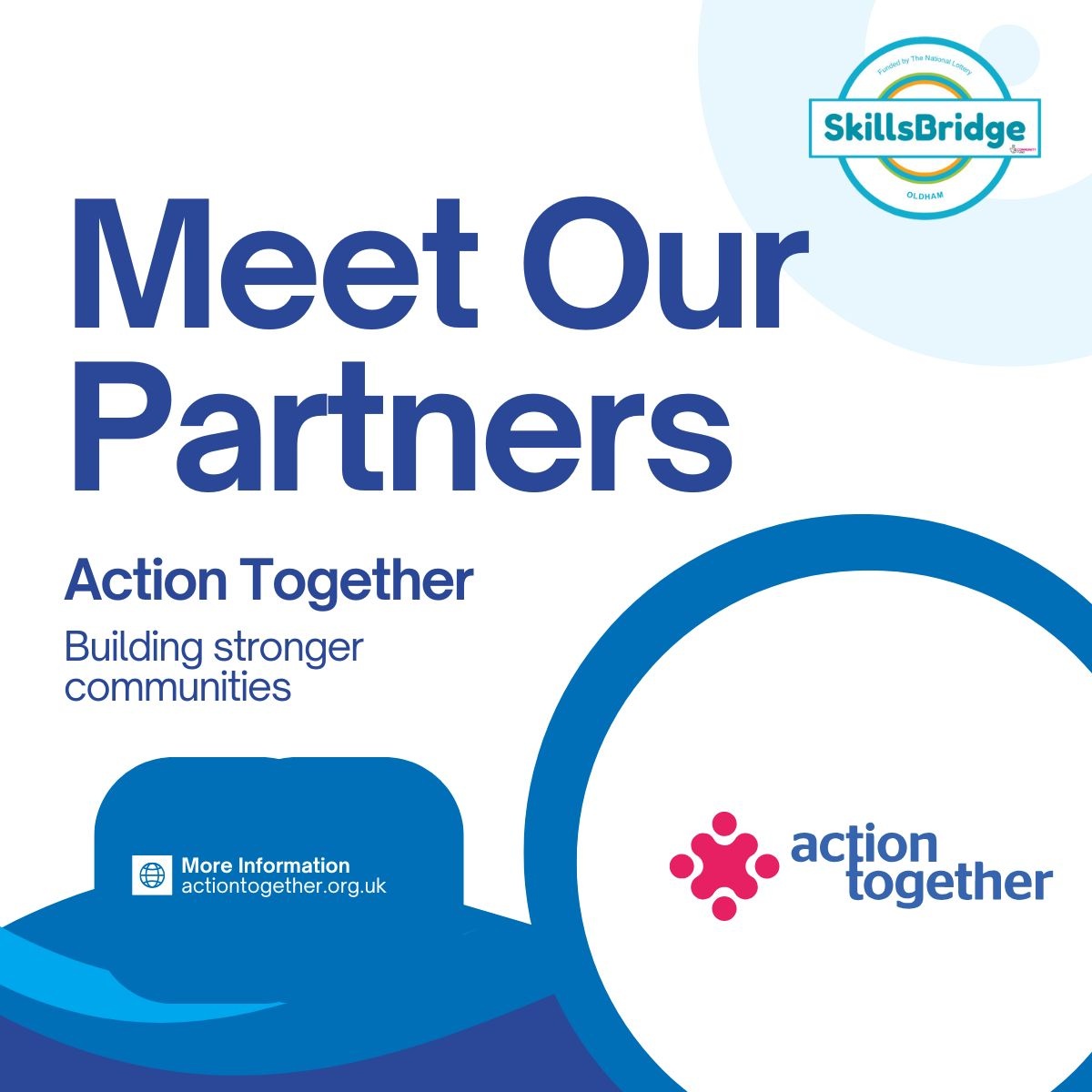 Meet the #SkillsBridge Partners joining us at the upcoming Marketplace Event! Action Together support the voluntary sector