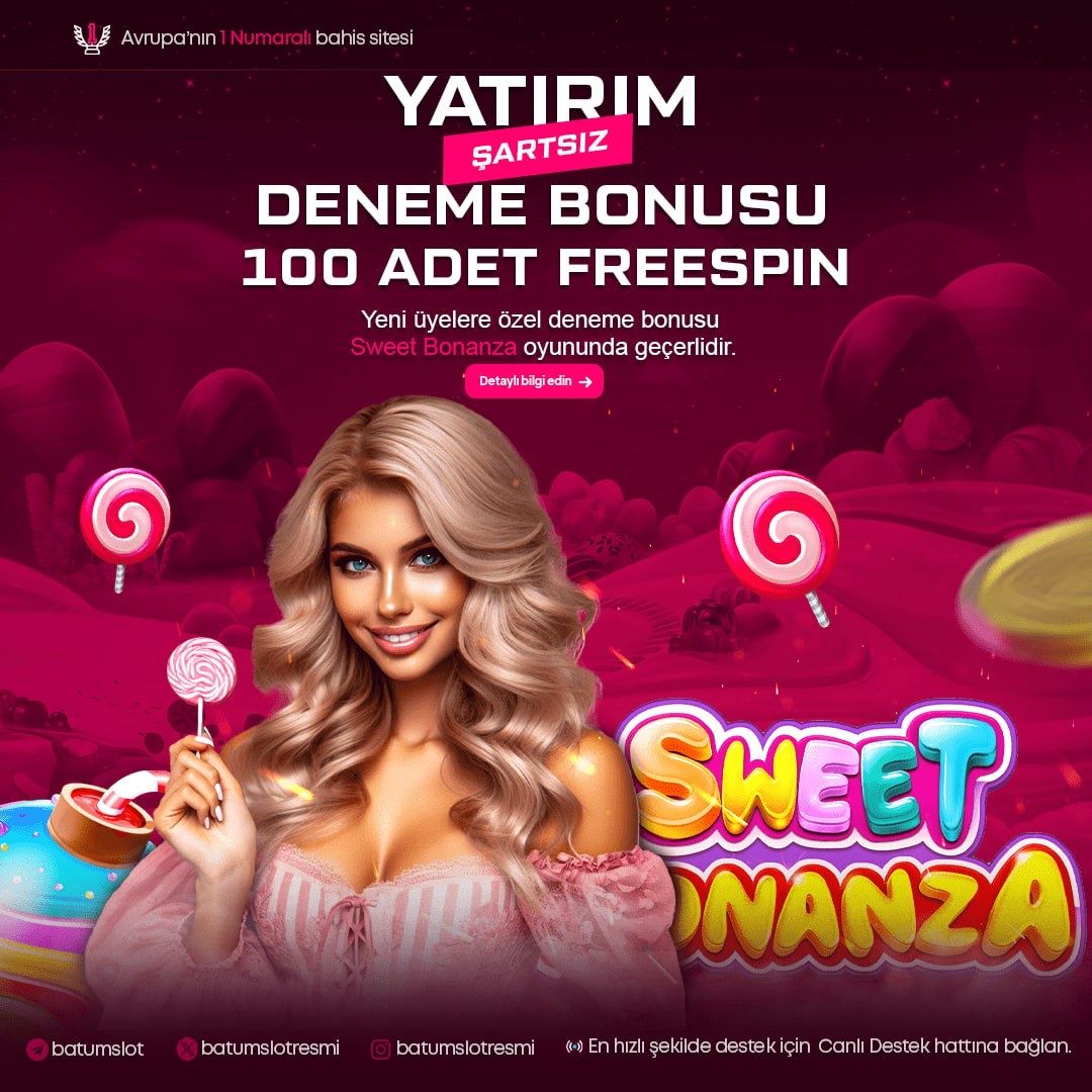 batumslotresmi's tweet photo. 🎉 Sweet Bonanza oyununda geçerli 100 Freespin Deneme Bonusu! 🔞
💰Bu harika fırsatı kaçırmayın, şimdi katılın ve kazanmaya başlayın!
🧊 Türkiye ve Gürcistan 'ın sınırları aşan oyun deneyimi: #Batumslot https://t.co/lhPFIWIFWY