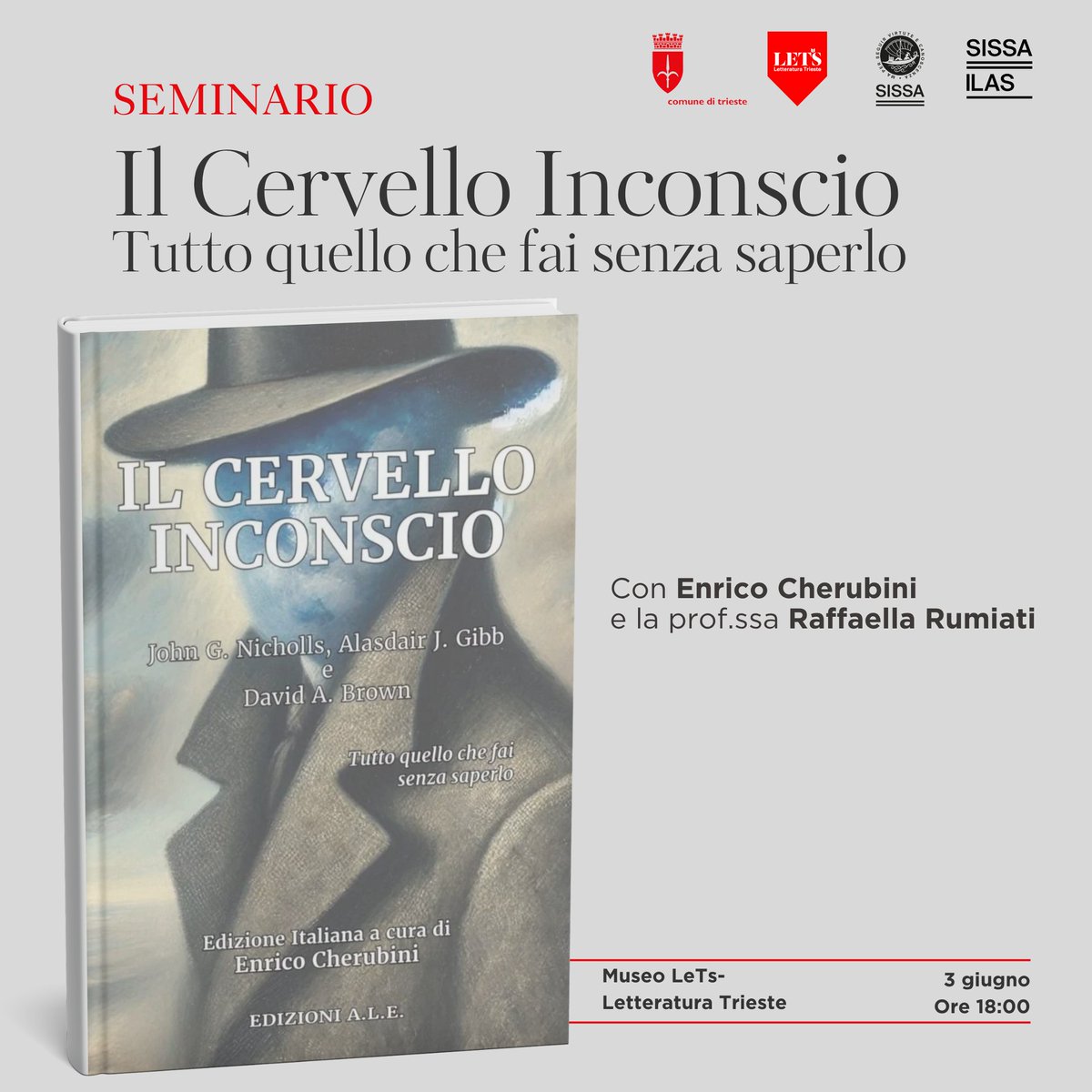 🧠 Il Cervello Inconscio
Organised by SISSA’s Interdisciplinary Lab, the event explores how our brain automatically regulates our body—enabling us to perform complex actions without consciously thinking about it.
➡ sissa.it/it/news/cervel…