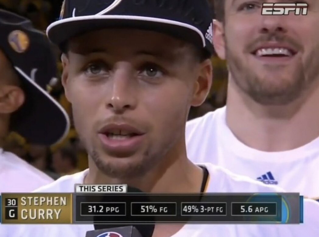 Curry_Muse's tweet photo. 10 years ago today: Steph and the Warriors eliminated the Rockets and advanced to the NBA Finals for the first time in 40 years. 

Steph Curry averages in the series: https://t.co/MDDJJEoonV