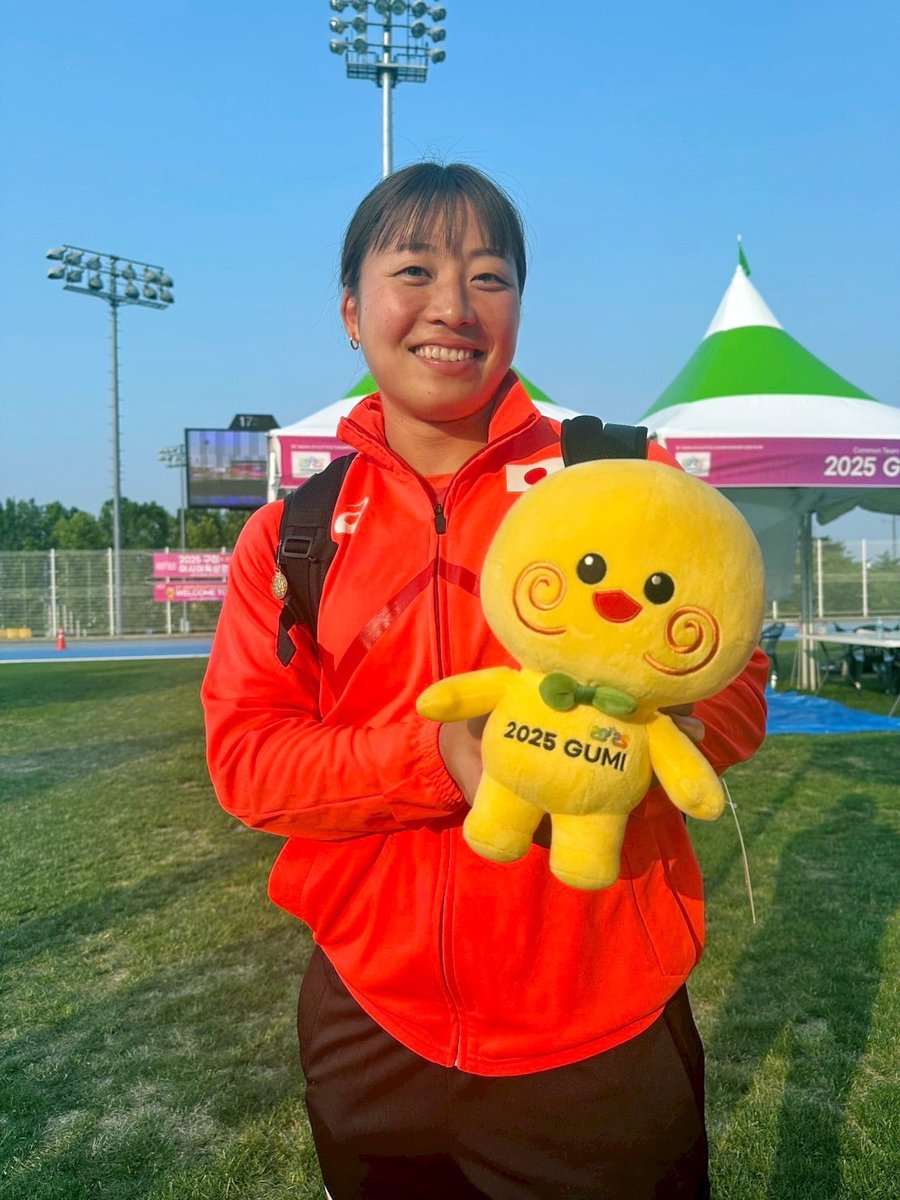 jaaf_official's tweet photo. /／
【#アジア選手権】
チームカメラ📸🇯🇵
\＼

*:・゜。*:・゜*:・゜。*:・゜。*:・
✨女子やり投✨表彰式✨
2位🥈#上田百寧（ゼンリン）59m39
3位🥉#武本紗栄（オリコ）58m94
*:・゜。*:・゜*:・゜。*:・゜。*:・

おめでとうございます👏👏👏
応援ありがとうございました🙋‍♂️🙋‍♀️

📺ライブ配信はこちら
https://t.co/PWQsX3FOpi
📪応援メッセージ募集中‼
https://t.co/Rt5txu43Sf

#JAAF #陸上 #世界陸上 #東京2025世界陸上 #WCHTokyo25