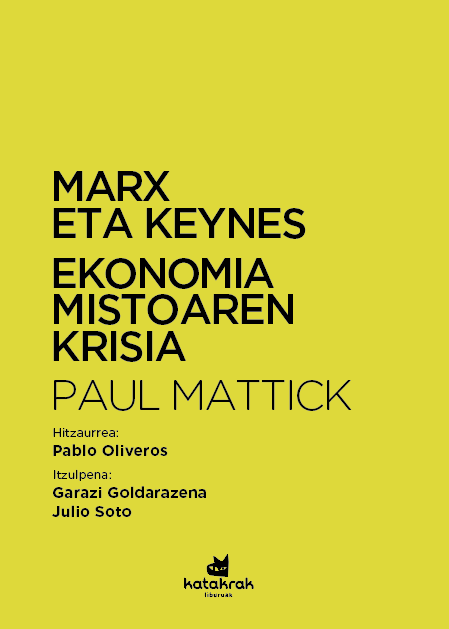 🔥Aurki labera...

MARX ETA KEYNES
EKONOMIA MISTOAREN KRISIA
Paul Mattick

Hitzaurrea: Pablo Oliveros
Itzulpena: Garazi Goldarazena, Julio Soto

katakrak.net/eus/argitaletx…