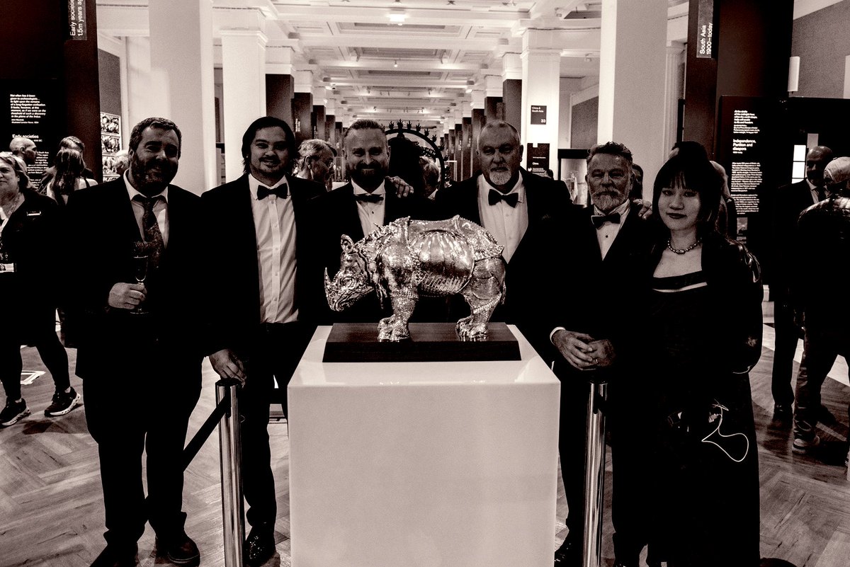 Last week, <a href="/AspreyStudio/">Asprey Studio</a> unveiled a breathtaking interpretation of Albrecht Dürer's Rhinoceros. Crafted over 9 months by the studio’s, comprising of more than 90 individual pieces. The accompany Ordinal inscription is also the first at the British Museum. Pictured with my team!