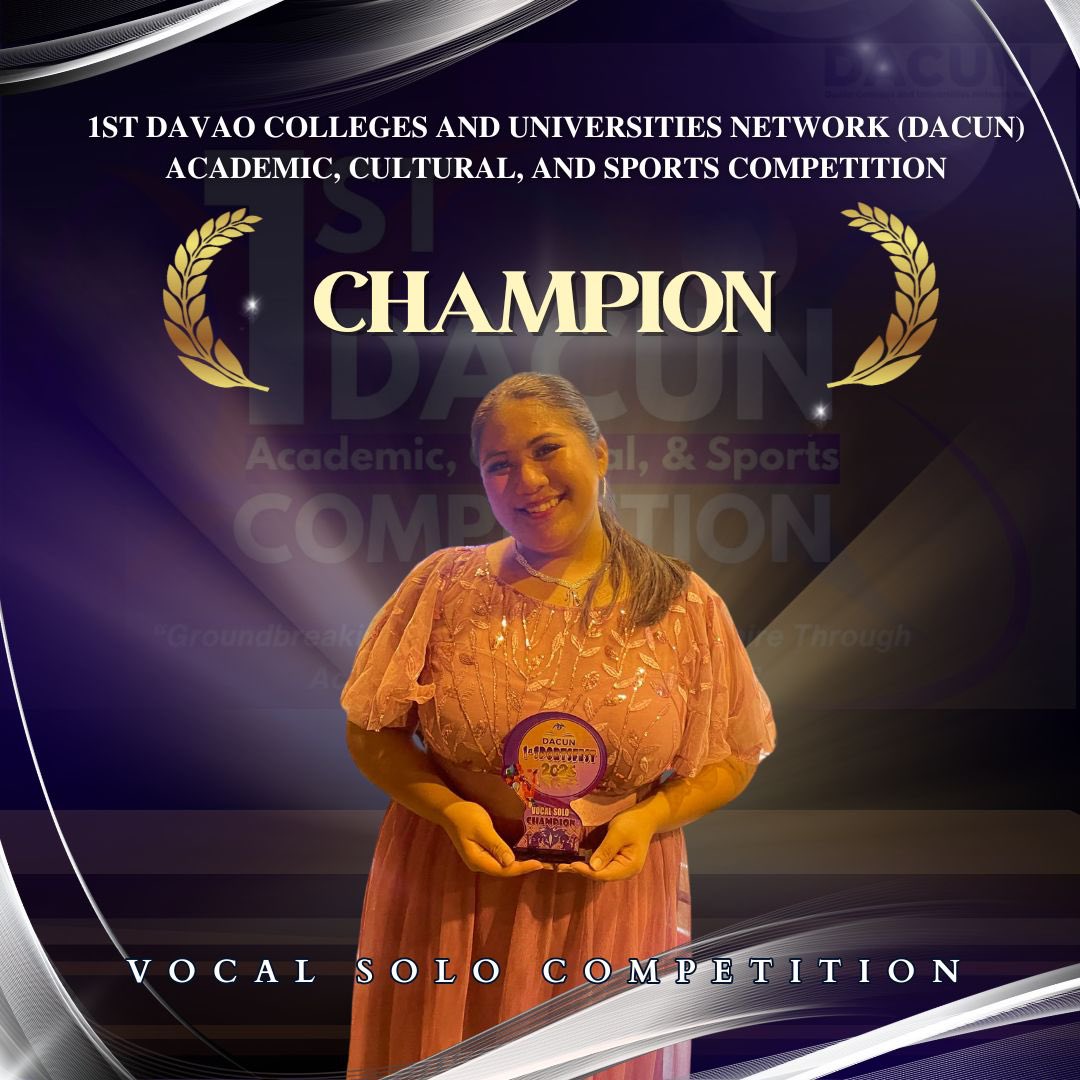 SPC_Chorale's tweet photo. 𝗖𝗼𝗻𝗴𝗿𝗮𝘁𝘂𝗹𝗮𝘁𝗶𝗼𝗻𝘀, 𝗝𝗮𝗺𝗶𝗲 𝗠𝗮𝗻𝗴𝗮𝗼𝗶𝗹! 🥳

𝑪𝑯𝑨𝑴𝑷𝑰𝑶𝑵 🏆 – 1𝒔𝒕 𝑫𝑨𝑪𝑼𝑵 𝑨𝒄𝒂𝒅𝒆𝒎𝒊𝒄, 𝑪𝒖𝒍𝒕𝒖𝒓𝒂𝒍, 𝒂𝒏𝒅 𝑺𝒑𝒐𝒓𝒕𝒔 𝑪𝒐𝒎𝒑𝒆𝒕𝒊𝒕𝒊𝒐𝒏 (𝑽𝒐𝒄𝒂𝒍 𝑺𝒐𝒍𝒐 𝑪𝒂𝒕𝒆𝒈𝒐𝒓𝒚) https://t.co/SkzXwO9VzW