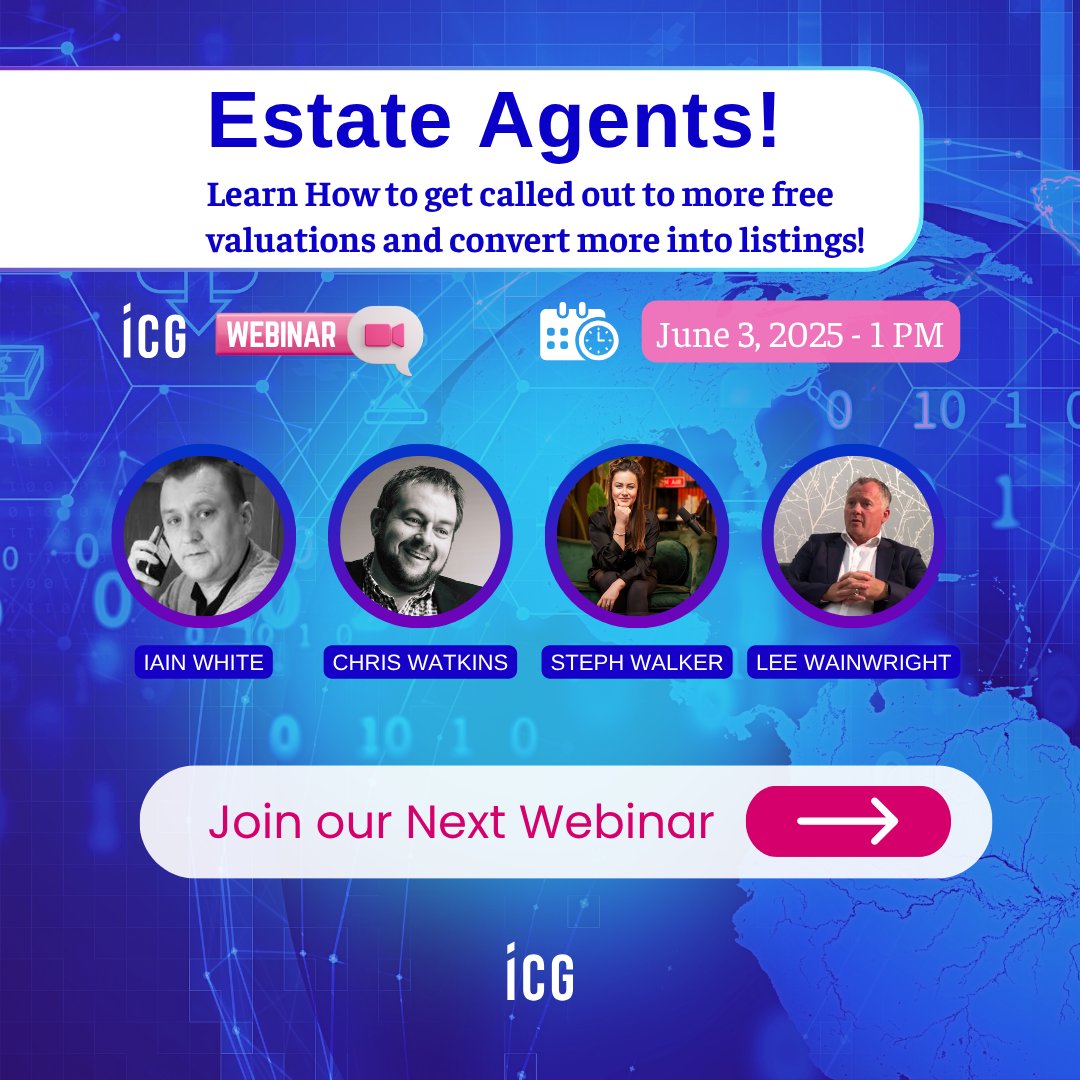 Feeling pressure to drop your fees or list unsellable properties? In our webinar, experts share strategies to beat these challenges.
Join us on 3rd June, 1-2pm. Can’t make the live session? Register &amp;we will send you a recording. starberry.zoom.us/webinar/regist…
#ICG #ICGwebinar