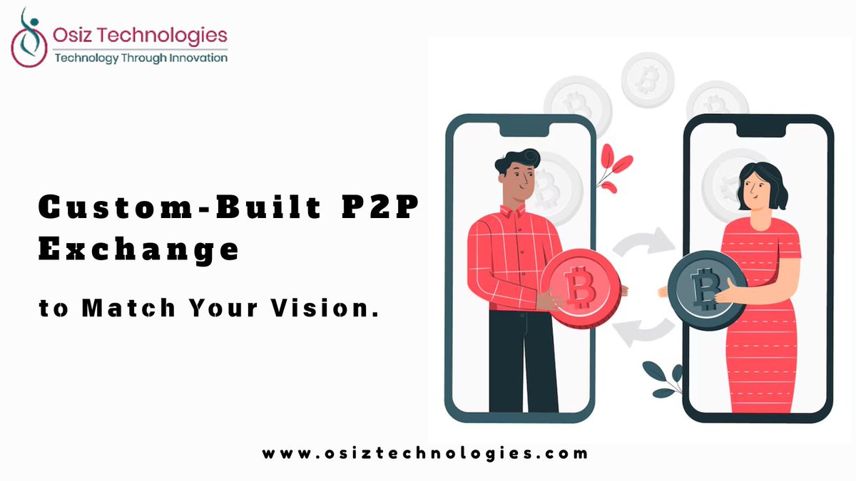 ElizaJosh165364's tweet image. Custom-built P2P crypto exchanges give you total freedom over features, transaction types, and user flows. Want a platform like no other? Let’s build it 👉 osiztechnologies.com/p2p-crypto-exc…
#P2PExchangeDevelopment #CryptoSolutions #CryptoBusiness #DeFiDevelopment #BlockchainSolutions