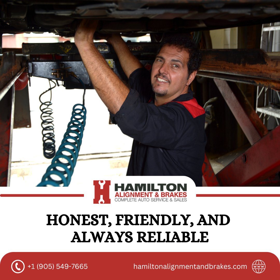 At Hamilton Alignment &amp; Brakes, customer trust means everything. Whether it's a quick alignment or a complex brake repair, our team takes the time to explain every detail—just like we did for Sandra, who’s been with us for years.
 🌐 bit.ly/2XveYBj