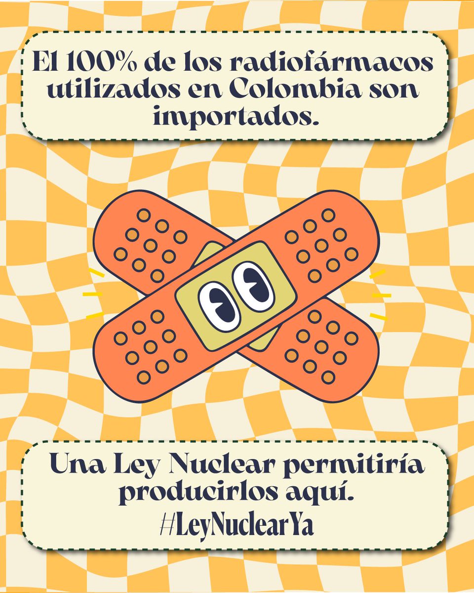 ¡Colombia necesita ser soberana en la producción de radiofármacos! Una ley puede cambiar la historia de la medicina nuclear. Por los miles de pacientes de cáncer que tenemos en el país necesitamos la #LeyNuclearYa.