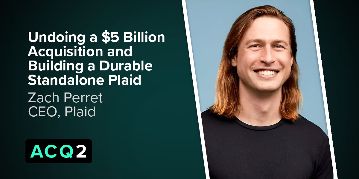 Acquired Podcast (@acquiredfm) on Twitter photo Plaid has had a truly insane 5 years:
- Acquired by Visa
- Just kidding
- Raise big $$ at big valuation
- Expand into new businesses
- Then fintech bubble bursts
- Raises at lower valuation... but now with a more robust + diversified core business
New ACQ2 with <a href="/zachperret/">Zachary Perret</a>: Plaid has had a truly insane 5 years:
- Acquired by Visa
- Just kidding
- Raise big $$ at big valuation
- Expand into new businesses
- Then fintech bubble bursts
- Raises at lower valuation... but now with a more robust + diversified core business
New ACQ2 with <a href="/zachperret/">Zachary Perret</a>: