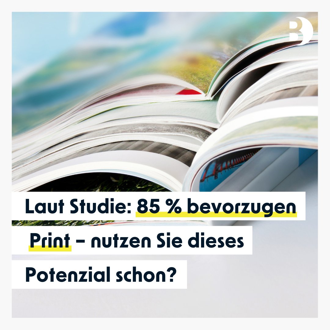 BM1de's tweet photo. 📰 Totgesagte leben länger! Gedruckte Kundenmagazine wirken hochwertig, schaffen Vertrauen & binden Zielgruppen emotional. 85 % bevorzugen Print laut einer Studie – nur 5 % wollen es rein digital. Ein starker Kanal im Marketing-Mix! #PrintMarketing #CustomerRelations 📚💡 https://t.co/bXFGm936Mb