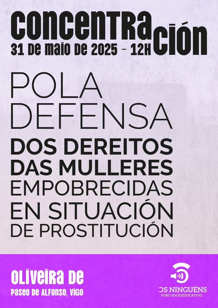 Este sábado (ollo, mudamos o lugar do acto!) vémonos para esixir solucións para as mulleres en situación de prostitución e unha rede de apoio institucional seria con alternativas reais.

Por todas, alí estaremos 

#FelizMartesATodos
