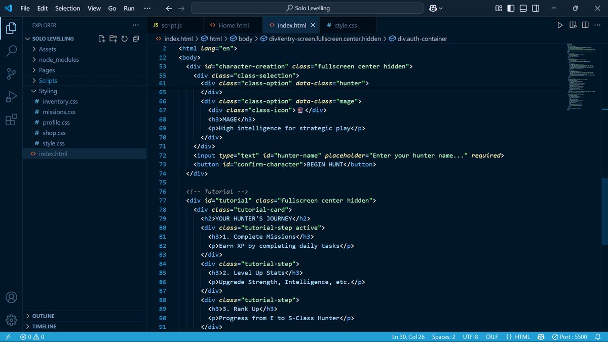GDVivekPawar's tweet photo. QuestLog just levelled up.
Firebase Auth ✅ | Login ✅ | Character Creation ✅
Functional, clean, and one step closer to hosting!
#DevQuestVivek #indiedev  #WebDev  #Firebase #ResengalStudio https://t.co/ZQ0SjV2wQu