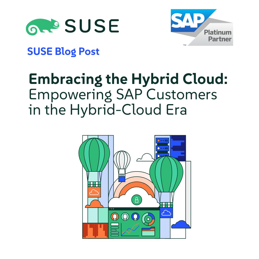 📣 SUSE’s Diego Akechi highlights the importance of balancing #cloud adoption with on-premises systems in today’s digital transformation. 
🚀Discover how our solutions help #SAP customers achieve flexibility and resilience to unlock their full potential. 👉okt.to/28IOdH