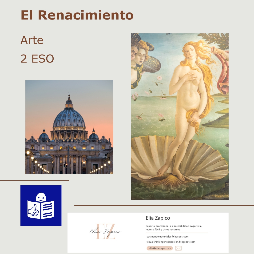 EliaZapico's tweet image. El arte del Renacimiento en lectura fácil.
Disponible en mi blog Cocinando materiales 
y dedicado a @fernandoplazap 
que seguro hará buen uso de este material.😉
#Alt
#Lecturafácil
cocinandomateriales.blogspot.com