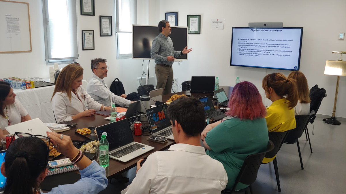 exeforum1's tweet image. Ayer tuvimos el placer de organizar una jornada formativa en el @HUInfantaElena con el Jose Quintini, experto en #IA aplicada a salud.
Gracias a Andrés De la Gándara y Adriana Pascual por hacerlo posible.
Con el apoyo de @BeiGeneGlobal 
#ExecutiveForum #SaludDigital #MadridTech