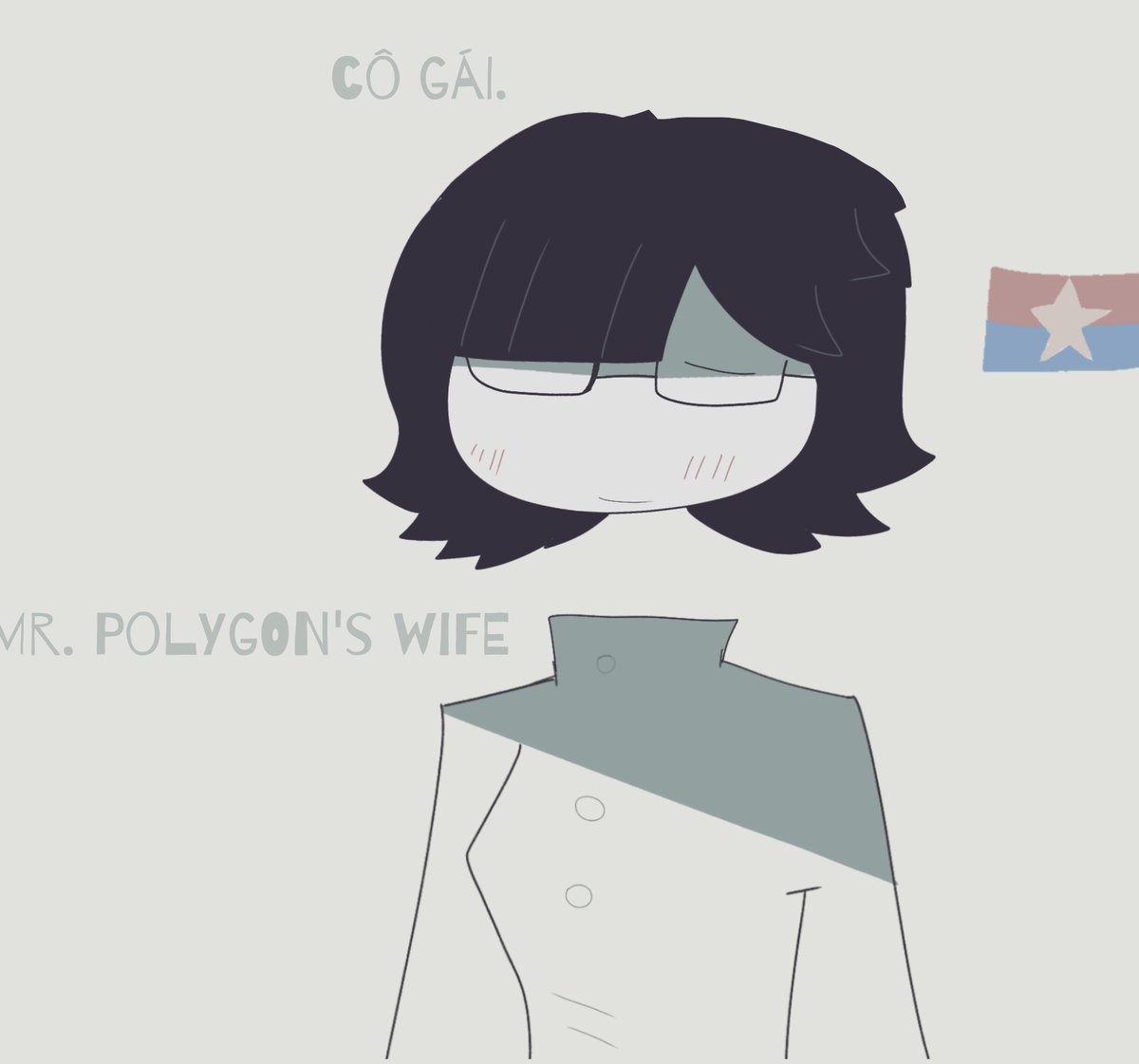JoseVasque70941's tweet image. The most ironic thing is that Mr. Polygon, after fighting in Vietnam, married a Vietnamese woman. xD #fpeocs #fanart #drawing