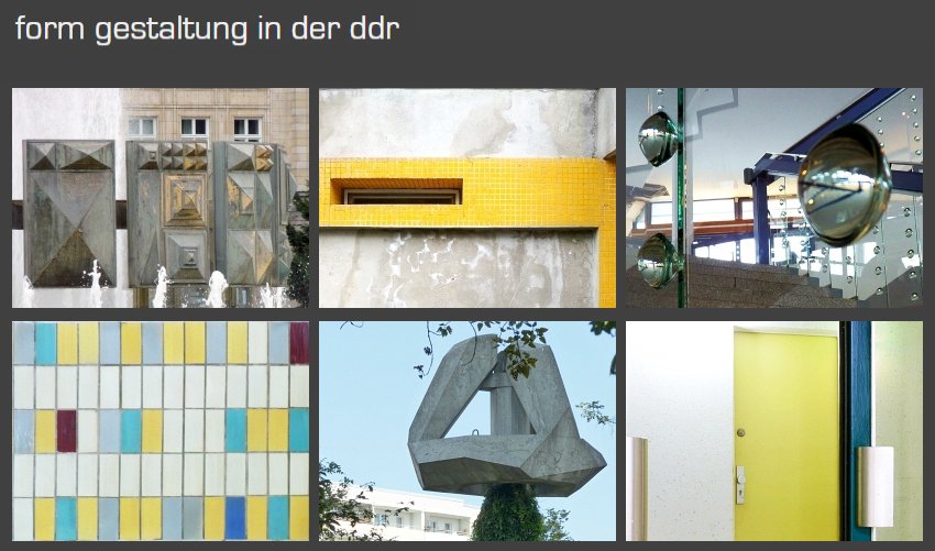 1954

Gründung des "Kollektivs Hamann, Richter, Wilhelm - Glasgestaltung Magdeburg" (ab 1956 Werkgenossenschaft) für Glaskunst in Applikations-, Beton- und Schichtglastechnik.

Eröffnung der Hochschule für Film und Fernsehen Potsdam (Signet: Horst Müller, 1969)