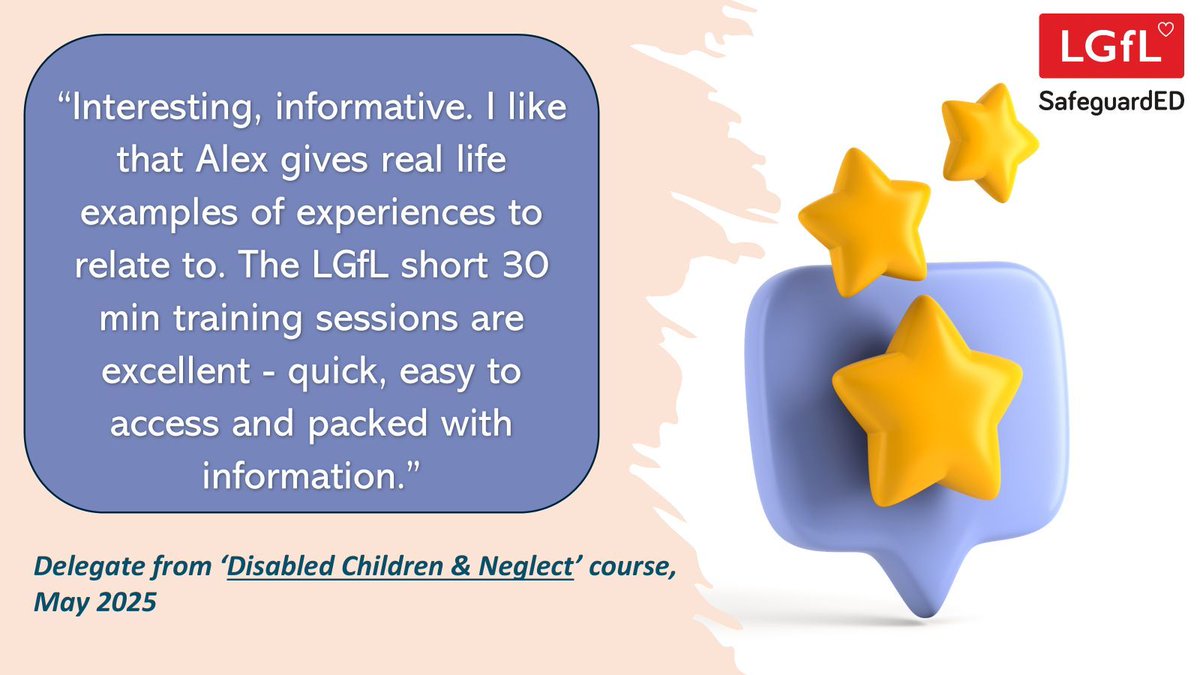 LGfL SafeguardED 🫂☂️📱😟 ➡🙂⛑️ (@lgflsafeguarded) on Twitter photo Been on our 6 #neglect training courses?
✅ They are free and fabulous!
BOOK: safetraining.lgfl.net
LOOK: neglect.lgfl.net
<a href="/LGfL/">LGfL♥️</a>
<a href="/LGfLIncludED/">IncludED - LGfL</a>
<a href="/johnjackson1066/">John Jackson ❤ 🇺🇦 🔥</a> #safeguarding #schools Been on our 6 #neglect training courses?
✅ They are free and fabulous!
BOOK: safetraining.lgfl.net
LOOK: neglect.lgfl.net
<a href="/LGfL/">LGfL♥️</a>
<a href="/LGfLIncludED/">IncludED - LGfL</a>
<a href="/johnjackson1066/">John Jackson ❤ 🇺🇦 🔥</a> #safeguarding #schools