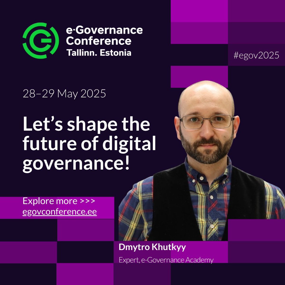 Dmytro Khutkyy (@dmytrokhutkyy) on Twitter photo Join global leaders and practitioners at the 11th e-Governance Conference on 28 - 29 May in Tallinn, Estonia, to address key challenges and unlock new opportunities of digital governance! egovconference.ee. Co-organised by <a href="/egovacademy/">e-Governance Academy</a> , <a href="/MFAestonia/">Estonian MFA 🇪🇪 | 🌻 #StandWithUkraine</a> , and <a href="/ESTDEVestonia/">ESTDEV 🇪🇪 #StandWithUkraine</a>. Join global leaders and practitioners at the 11th e-Governance Conference on 28 - 29 May in Tallinn, Estonia, to address key challenges and unlock new opportunities of digital governance! egovconference.ee. Co-organised by <a href="/egovacademy/">e-Governance Academy</a> , <a href="/MFAestonia/">Estonian MFA 🇪🇪 | 🌻 #StandWithUkraine</a> , and <a href="/ESTDEVestonia/">ESTDEV 🇪🇪 #StandWithUkraine</a>.