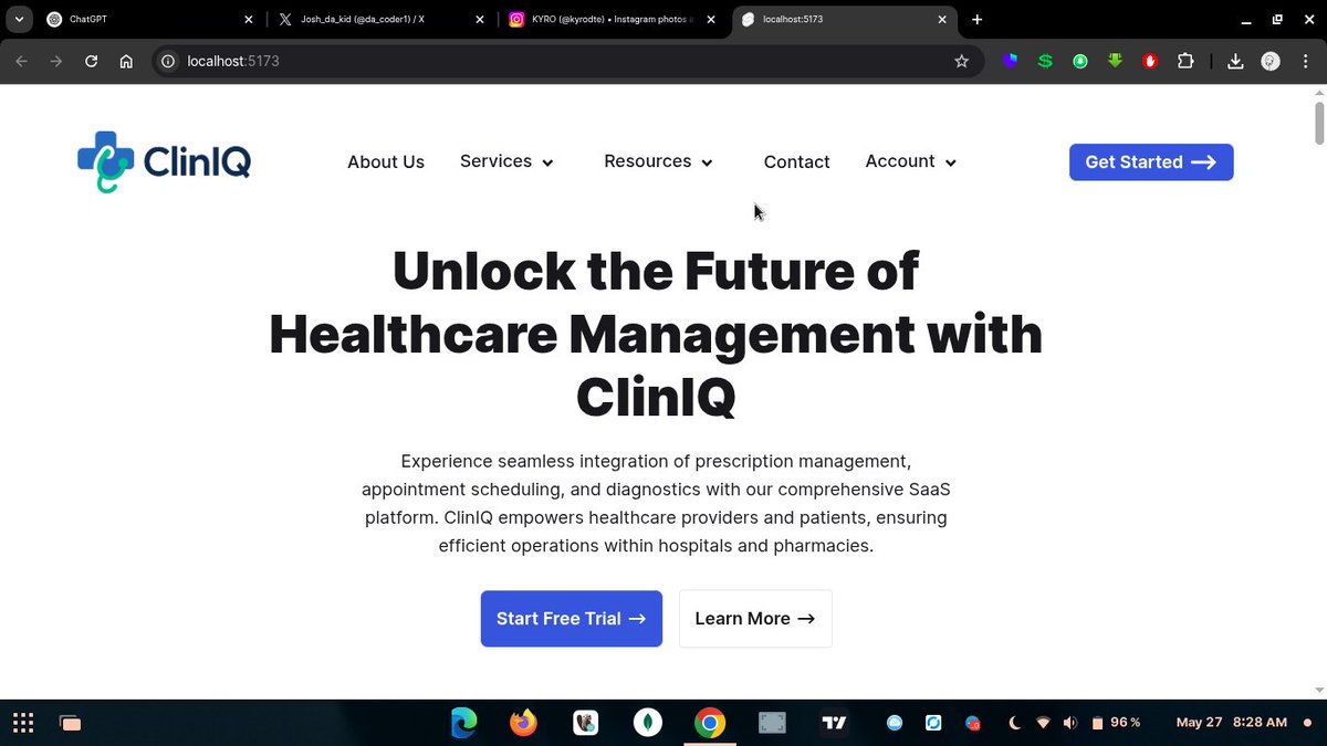da_coder1's tweet photo. hey guys!! this is my recent work, what do you think...
worked with SVELTE obviously(can never betray svelte π), TAILWIND-CSS,HTML, JS, and DAISYUI framework
#WebDev #sveltejs #tailwindcss #HTML2025 #codinglife #coding #daisyui https://t.co/Xf9bvzSZ8S