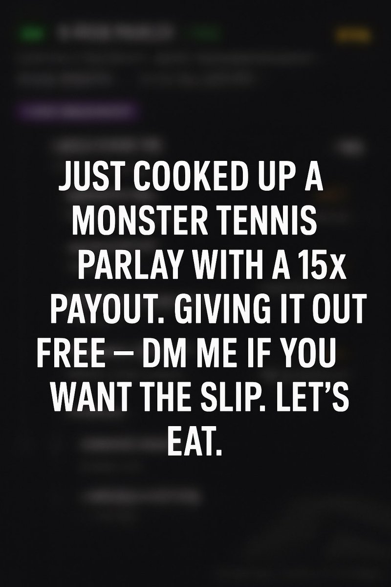 OnlyLocks0's tweet image. 🚨DM now for the free 15X pay parlay🚨

#SportsBetting  
#ParlayPicks  
#BettingTips  
#ParlayWinner   
#GamblingX  
#Tennispicks  
#MoneyLine  
#BigWin