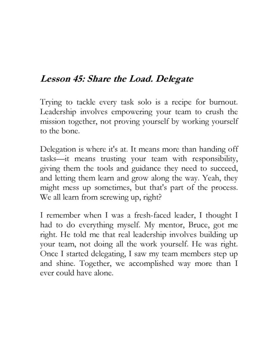 bigchiefcross's tweet photo. 💡 Delegation = handing over keys to growth, not losing control. True leaders empower and trust.

Learn more in “How to Navy” by Chief Cross: https://t.co/jMlMrE2dbA

#feedthefleet #navylife #delegationmastery #empoweryourteam #leadershipkeys #growyourpeople #howtonavy https://t.co/5DxQRXF8MP