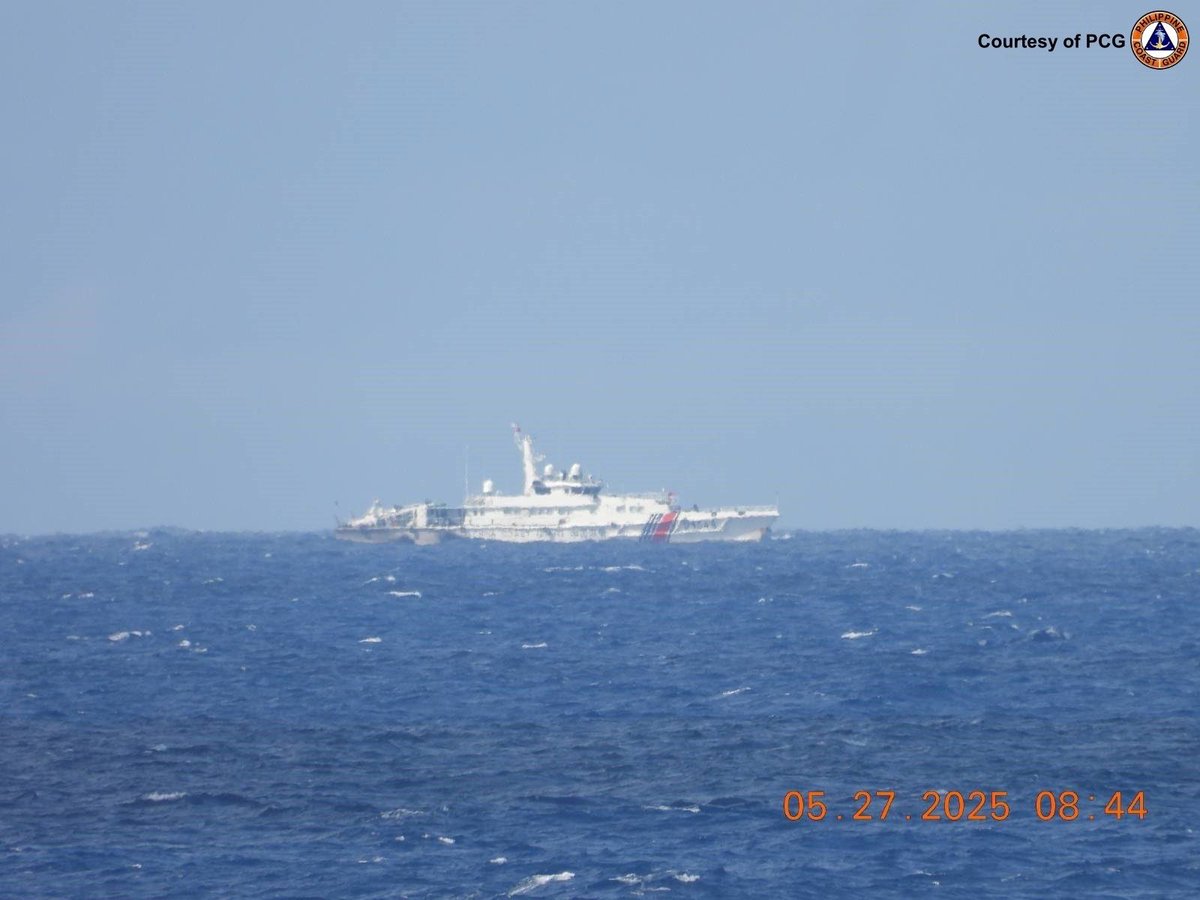 jaytaryela's tweet photo. PCG Update on Atin Ito Convoy En Route to Pagasa as of 3 PM Today

As of 3 PM today, the Philippine Coast Guard (PCG) reports the presence of two vessels from the China Coast Guard with bow numbers CCG 3306 and CCG 21549, which have been observed shadowing the Atin Ito convoy approximately 58 nautical miles off the coast of El Nido.

To safeguard the civilian vessel MV Kapitan Oca, carrying both Filipino and foreign civilians, the PCG Commandant, Admiral Ronnie Gil Gavan has deployed its two vessels, BRP Melchora Aquino and BRP Malapascua.

In response to the unauthorized patrol by the China Coast Guard, the PCG vessels have initiated radio communications to challenge CCG 3306's claim of operating under the jurisdiction of the People’s Republic of China. BRP Melchora Aquino has asserted that this area lies within the Exclusive Economic Zone (EEZ) of the Philippines, emphasizing that the China Coast Guard vessels lack legal authority over these waters, as outlined by the United Nations Convention on the Law of the Sea (UNCLOS) and the 2016 Arbitral Award.

At present, CCG 3306 is located 4 NM nautical miles from the Atin Ito vessel, while CCG 21549 is also positioned 4 NM nautical miles away.

The Philippine Coast Guard remains dedicated to ensuring the safety and security of all civilians participating in the civil society-led musical concert on Pagasa Island.