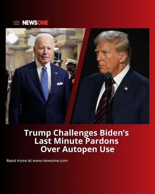 Do you back President Trump’s stance that autopen-signed pardons are invalid and should be nullified?