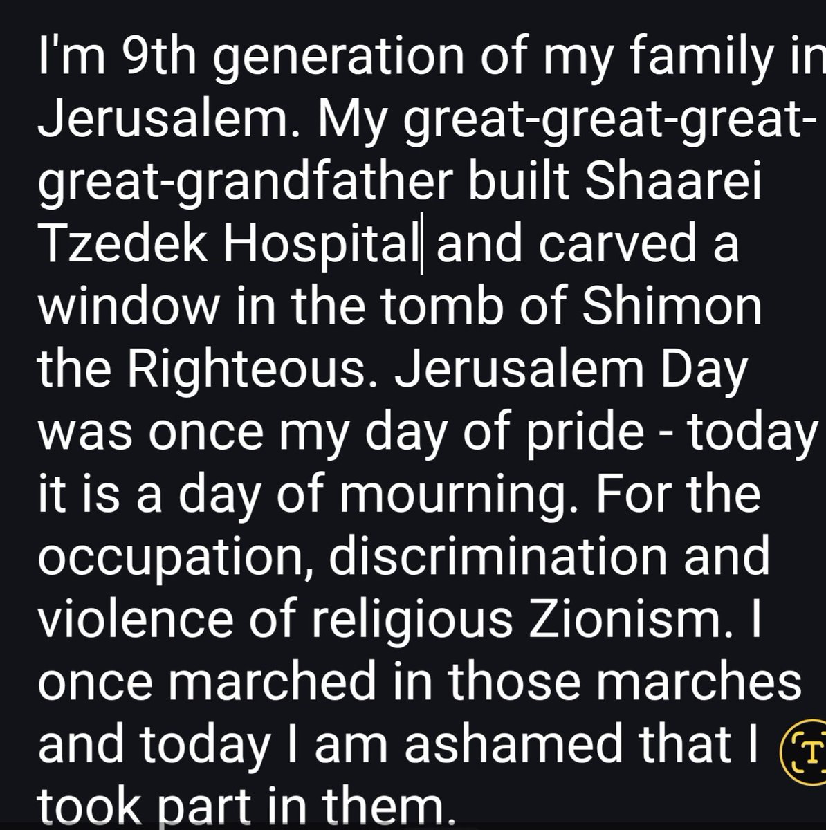 Heed the words of Avner Gvaryahu.