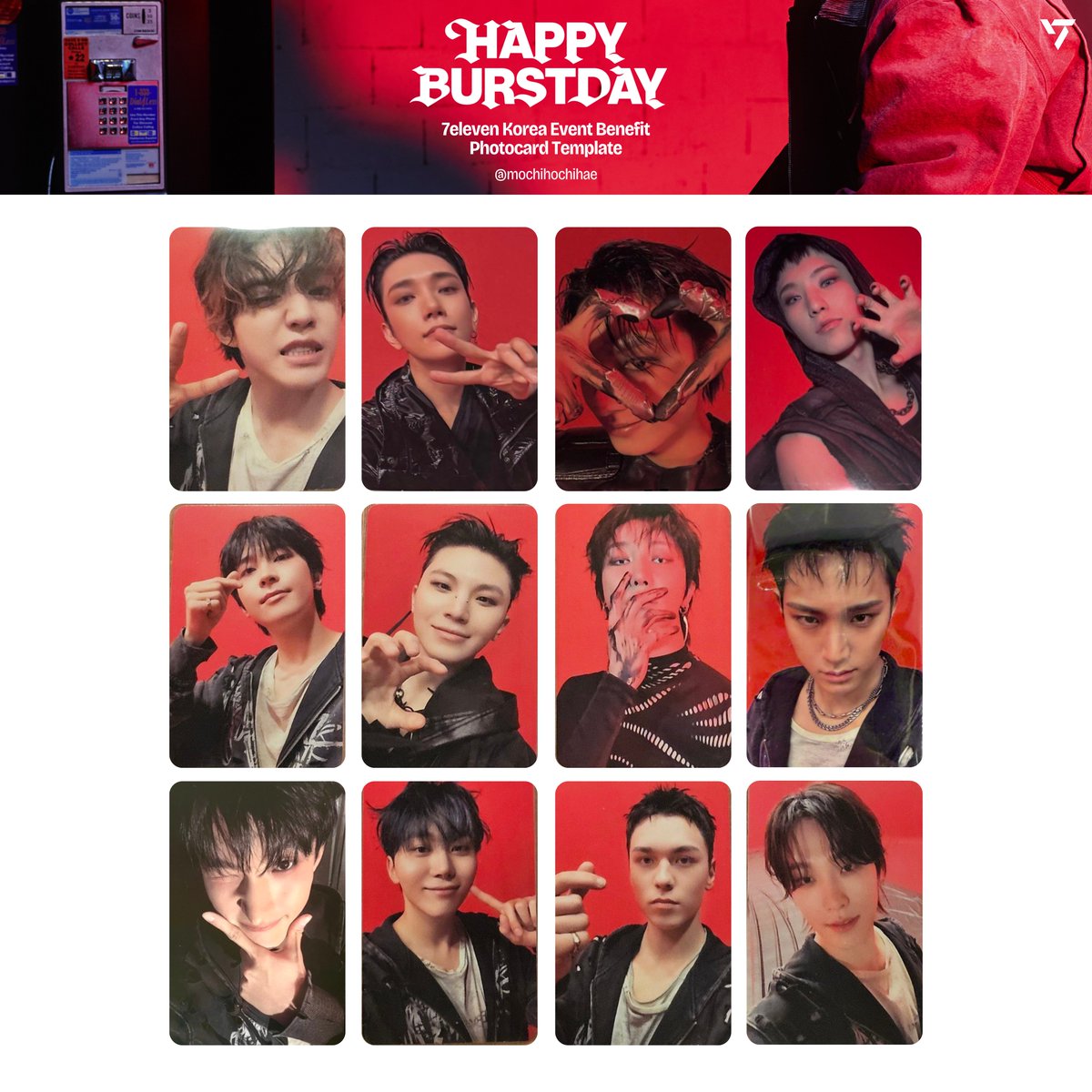 up10tion  burst トレカ　업텐션 포카　photocard SEVENTEEN HAPPY BURSTDAY HOLIDAY UMS OSAKA Venue limited official