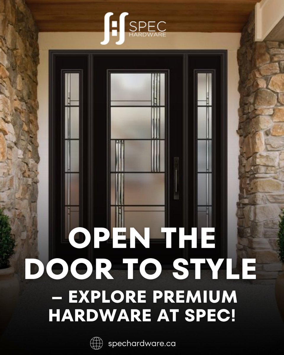spechardware's tweet image. Ready to give your space a polished update? 🔑
Open the door to endless design possibilities with our exclusive collection of premium hardware. Only at Spec Hardware, Edmonton&apos;s go-to for home details that matter.

#UpgradeYourHome #DoorGoals #SpecHardware #HomeMakeover