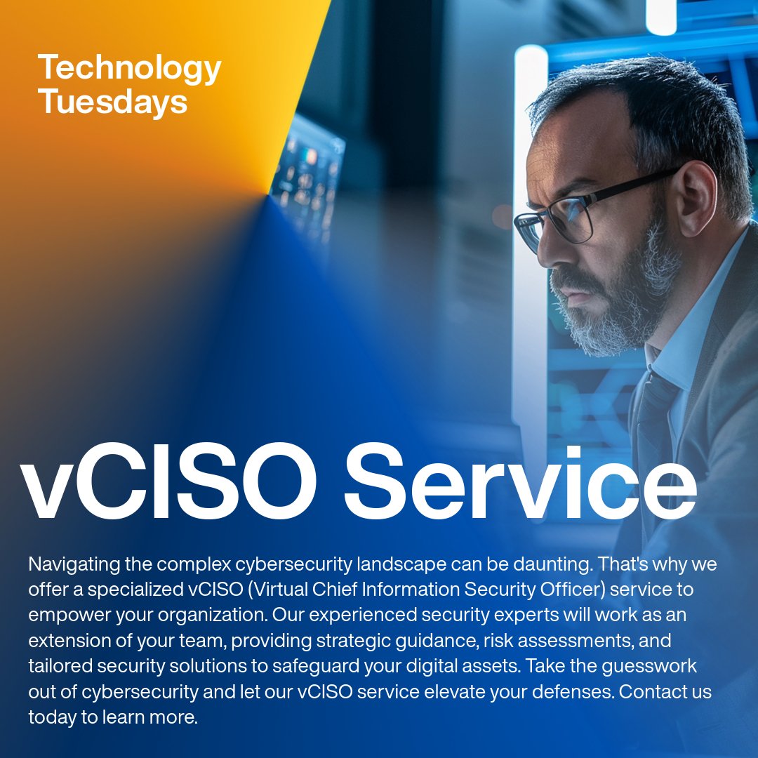 Virtual Chief Information Security Officer (vCISO) service

Read our article: crowe.com/ae/news/vciso-…

Rahul Domadia : (m)+971 56 301 6743 rahul.domadia@crowe.ae

#vciso #croweuae #cybersecurity #tehcnology