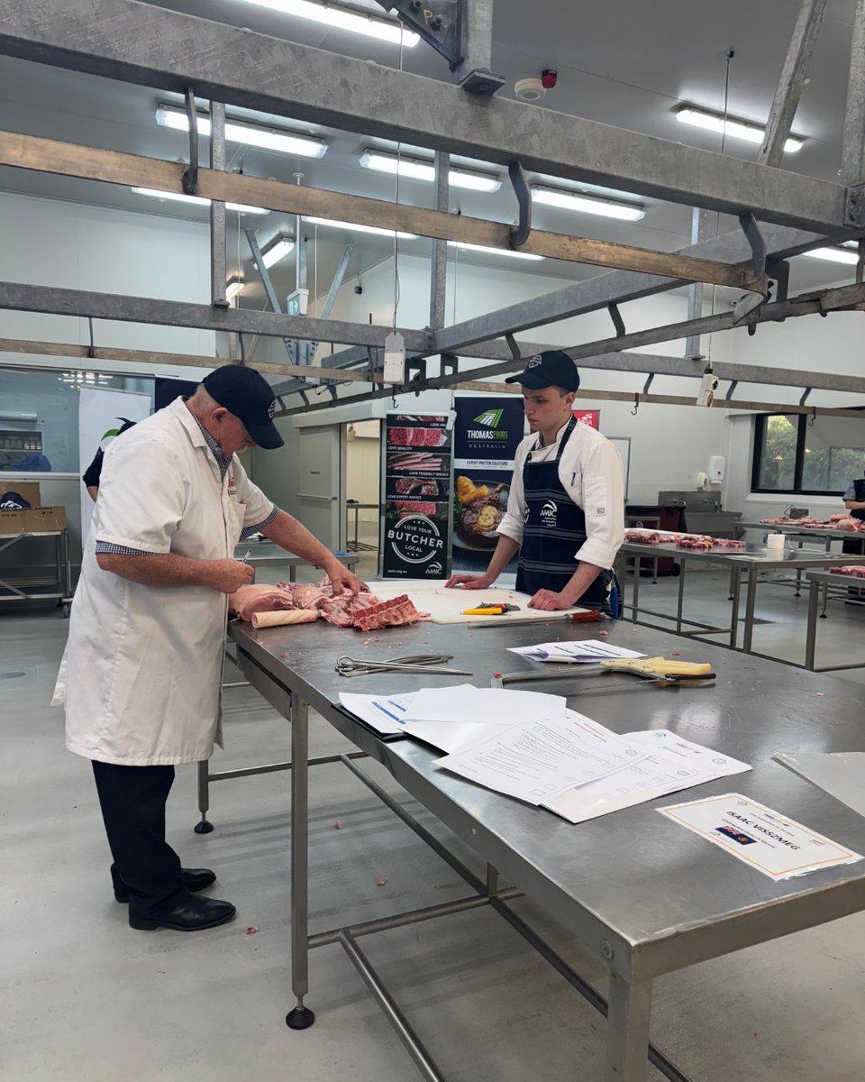 tafesa's tweet image. The South Australian Apprentice of the Year competition kicked off at Regency campus today with 11 of 13 competitors trained at #TAFESA! 🙌

Thanks to the Australian Meat Industry Council for organising this event. We can't wait to see who will represent #SA nationally! ✨