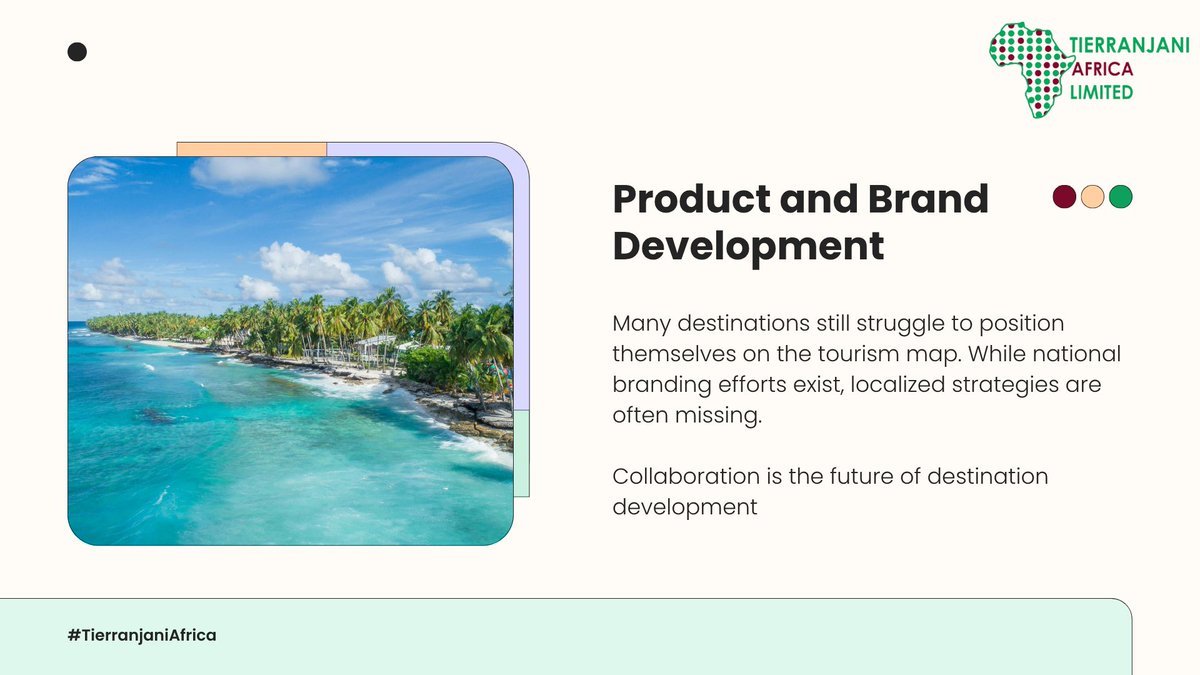 How can regions stand out without a big budget?

At <a href="/tierranjani/">Tierranjani Africa</a> , we help bring key actors/stakeholders together to co-create sustainable, market-driven experiences that represent the unique identities of each destination.

#DestinationBranding #TourismStrategy