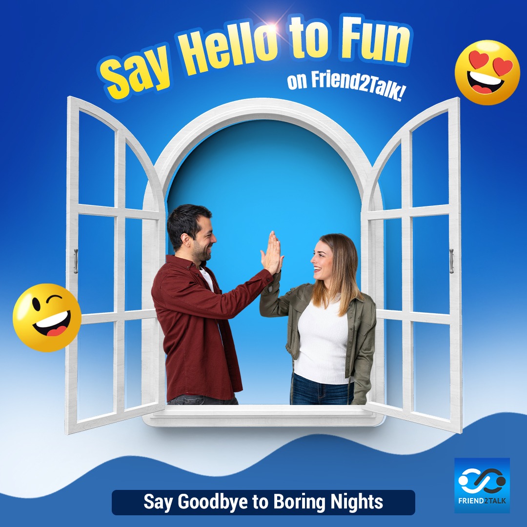 🌙 Bored of dull nights?
 👋Say goodbye to loneliness and silence
🎥 Enjoy real-time video chats
👩‍🦰 Meet new people instantly
 🌍From anywhere, anytime!
🔒 100% private, fun &amp; secure
✨ Friend2Talk: bit.ly/4kQwUkq
#instantchat #Videocall #Video #Call #chat #downloadapp