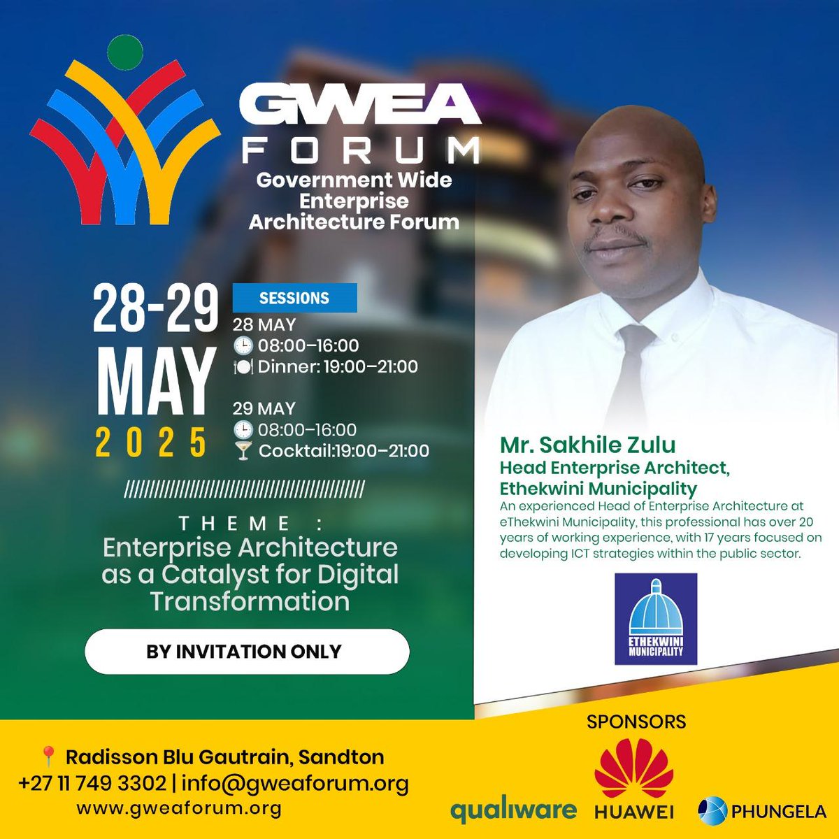 GWEAForum's tweet photo. We’re proud to announce the speakers for the GWEA Forum 2025!

Theme: Enterprise Architecture as a Catalyst for Digital Transformation

💡 Thought leaders, innovators, and change-makers—get ready to connect and inspire.

#GWEAForum #DigitalTransformation #EnterpriseArchitecture https://t.co/pp0JuE177j