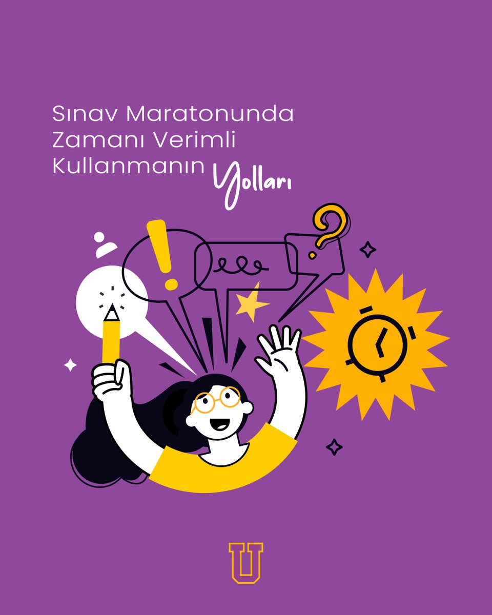 Sınav maratonunda zamanı verimli kullanmak, başarıya ulaşmanın anahtarıdır! ⏳📚

Planlı çalışın 📝
Zaman blokları oluşturun ⏰
Ara vermeyi unutmayın ☕
Öncelik sırasına göre ilerleyin 🔑

Her dakika kıymetli, zamanı en iyi şekilde değerlendirmek sizi başarıya taşıyacak! 🚀